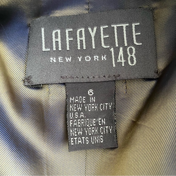 EUC Layfayette 148 NY neutral mohair mix blazer - Picture 8 of 13